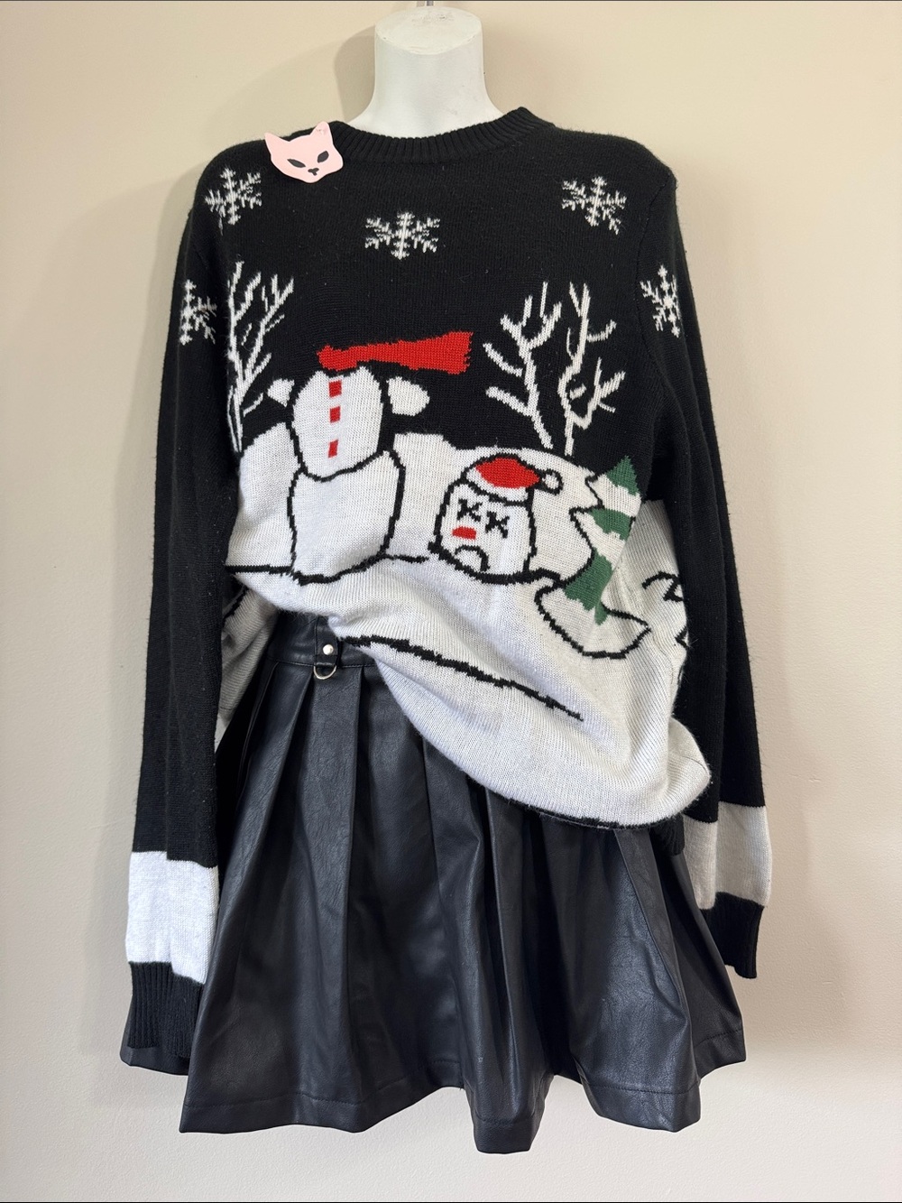 Tipsy Elves Dead Snowman Ugly Christmas Sweater